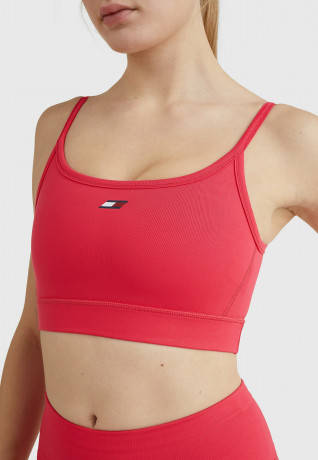 Tommy Hilfiger LIGHT INTENSITY OPEN BACK BRA Light support sports bra pink splendor LIGHT INTENSITY OPEN BACK BRA Спортивный бюстгальтер с легкой поддержкой розовое великолепие