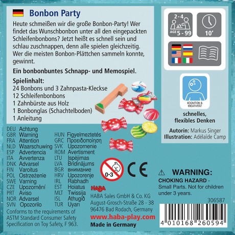 Haba Bonbon-Party конфетная вечеринка