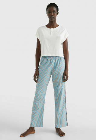 Tommy Hilfiger SIGNATURE TAPE  Pyjama top ecru SIGNATURE TAPE Пижамный топ экрю