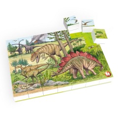 Hubelino  Puzzle 410191 Welt der Dinosaurier (35-teilig)  Пазл 410191 Мир динозавров (35 деталей)