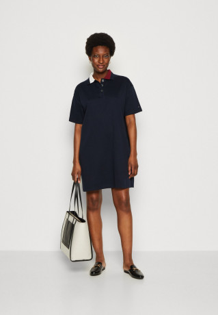 Tommy Hilfiger SPLIT GLOBAL POLO Jersey dress desert sky SPLIT GLOBAL POLO Платье из джерси небо пустыни