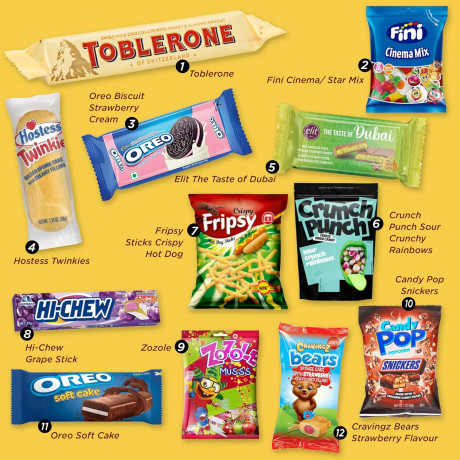  Worldwide Sweets Advent Calendar 2025 Эксклюзивный Адвент-календарь, 24 лакомства со всего мира, 32 см х 37см х 11см, 