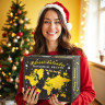  Worldwide Sweets Advent Calendar 2025 Эксклюзивный Адвент-календарь, 24 лакомства со всего мира, 32 см х 37см х 11см, 