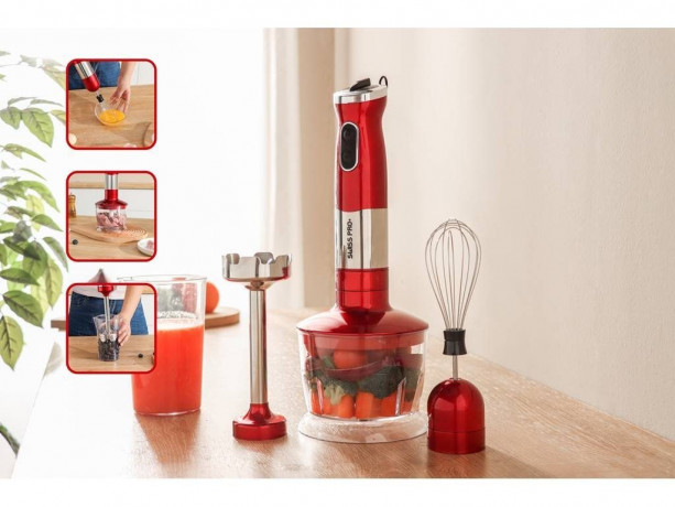 SWISS PRO+ SWISS PRO+ Stabmixer 3-in-1 Stabmixer Edelstahlstab Perfekt fur die Kuche, 700,00 W  Погружной блендер SWISS PRO+ Ручной блендер 3-в-1 с палочкой из нержавеющей стали — идеально подходит для кухни, 700,00 Вт