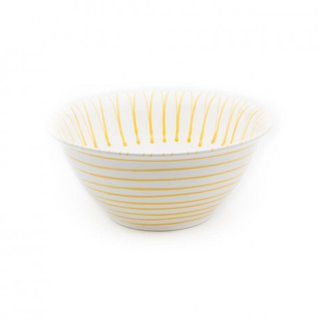 Gmundner Keramik Gmundner Keramik Gelbgeflammt Salatschussel d: 33 cm / h: 14 cm / 4,5 L Салатница Gmundner керамическая с желтым пламенем д: 33 см / высота: 14 см / 4,5 л