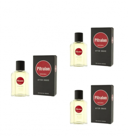 Pitralon Original After Shave Lotion 100 ml x 3st, Лосьон после бритья мужской (Нидерланды), классический after shave, свежий древесный аромат, Набор 3 шт х 100 мл