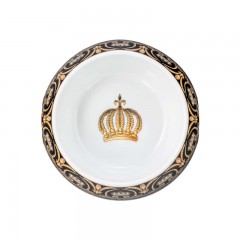 Tettau Tettau Rondo / Liane Pompoos Black Porzellannapf klein d: 19 cm / 0,7 L Tettau Rondo / Liane Pomp??s Чаша из черного фарфора, маленькая, д: 19 см / 0,7 л