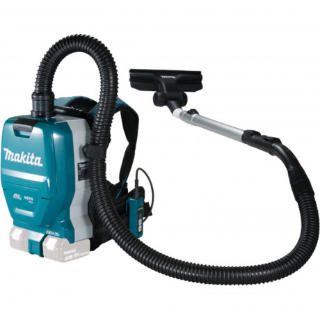 Makita Makita Akku-Bodenstaubsauger 2x18V Akku Rucksackstaubsauger DVC261ZX15, ohne A Беспроводной канистровый пылесос Makita, аккумулятор 2x18 В, рюкзак-пылесос DVC261ZX15, без A