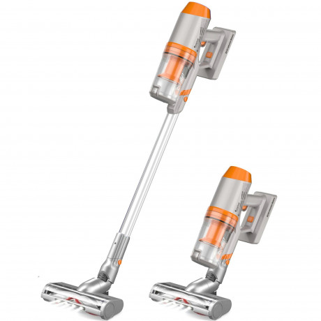 TurboTronic by Z-Line TurboTronic by Z-Line Akku-Hand-und Stielstaubsauger Handstaubsauger kabellos, 120 W, Beutellos, Akkustaubsauger mit 2 Saugstufen, 11kPa, 120W, 0,9l Fassungsvermogen, beutellos mit HEPA-Filter, Uberhitzungsschutz, 32 Minuten Laufzeit