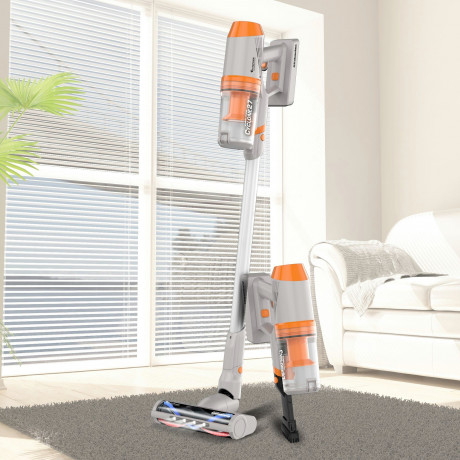 TurboTronic by Z-Line TurboTronic by Z-Line Akku-Hand-und Stielstaubsauger Handstaubsauger kabellos, 120 W, Beutellos, Akkustaubsauger mit 2 Saugstufen, 11kPa, 120W, 0,9l Fassungsvermogen, beutellos mit HEPA-Filter, Uberhitzungsschutz, 32 Minuten Laufzeit