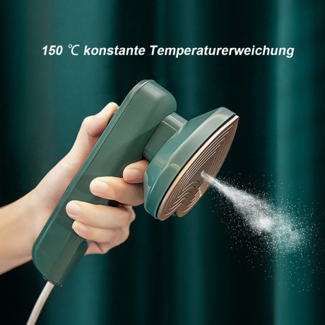 FeelGlad FeelGlad Reisebugeleisen Mini Garment Steamer Tragbares Dampfbugeleisen fur Waschetrockner Grun FeelGlad Travel Iron Мини-отпариватель для одежды Портативный паровой утюг для стиральной машины с сушкой