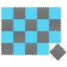 LittleTom Puzzlematte Uni Grau Hellblau 20 Teile Коврик-пазл Uni Grey Light Blue 20 деталей
