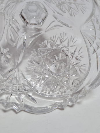 Подсвечник винтажный Anna Hutte с изображением колокольчика, хрусталь, 16 x 8,5 см, Германия, 1960-70гг.