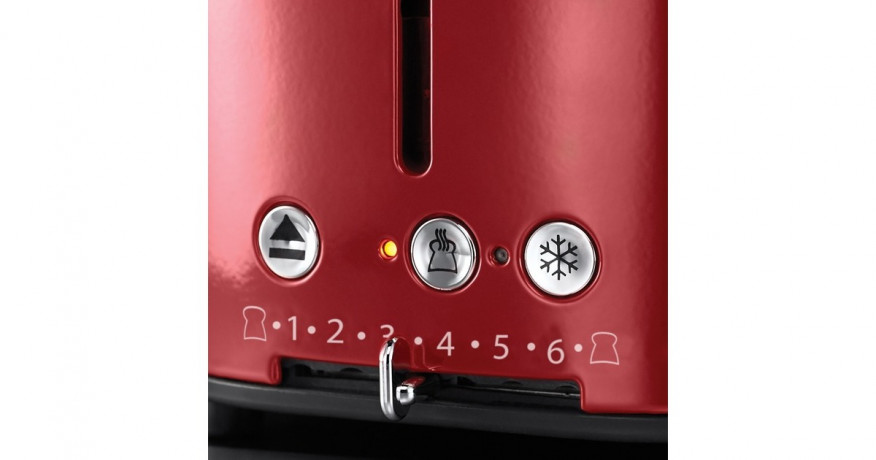 Russell Hobbs Russell Hobbs Retro Ribbon Red Toaster rot/edelstahl, 1.300 Watt, fur 2 Scheiben Toast rot/edelstahl Тостер Russell Hobbs Retro Ribbon Red, красный/нержавеющая сталь, 1300 Вт, для 2 тостов
