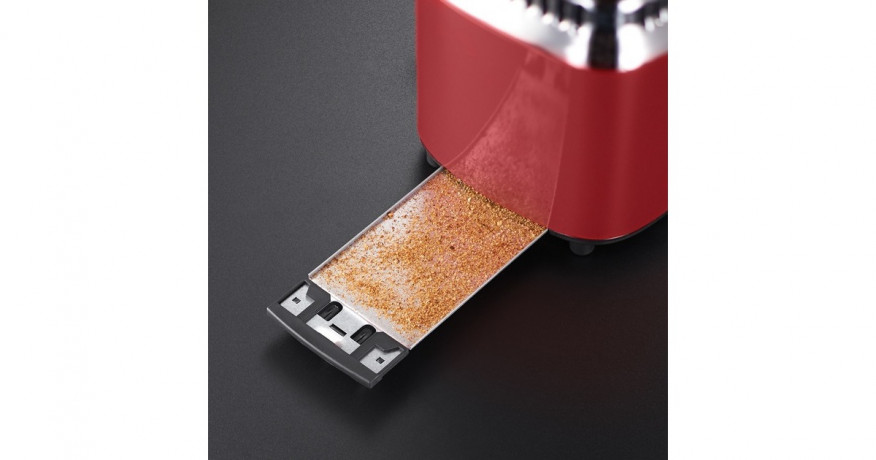 Russell Hobbs Russell Hobbs Retro Ribbon Red Toaster rot/edelstahl, 1.300 Watt, fur 2 Scheiben Toast rot/edelstahl Тостер Russell Hobbs Retro Ribbon Red, красный/нержавеющая сталь, 1300 Вт, для 2 тостов