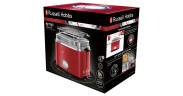 Russell Hobbs Russell Hobbs Retro Ribbon Red Toaster rot/edelstahl, 1.300 Watt, fur 2 Scheiben Toast rot/edelstahl Тостер Russell Hobbs Retro Ribbon Red, красный/нержавеющая сталь, 1300 Вт, для 2 тостов