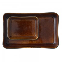 Bitz Bitz Gastro black / amber Auflaufform Set 2-tlg. Набор запеканок Bitz Gastro черный/янтарный, 2 шт.