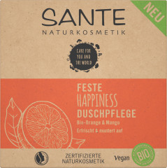 SANTE Feste Happiness Duschpflege Bio-Orange &amp; Mango, 80 g, Санте Твёрдое средство для душа Happiness с био-апельсином и манго, 80 г