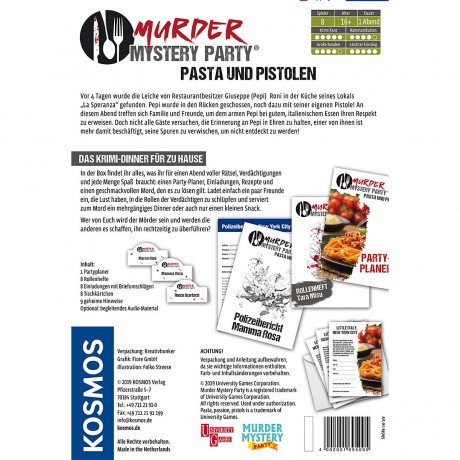 Kosmos Murder Mystery Party Таинственная вечеринка убийства