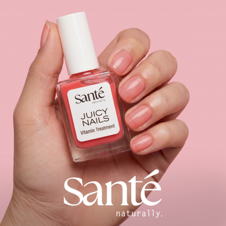 SANTE Juicy Nails 03 Grapefruit Shot, 10 ml, Санте Лак для ногтей Juicy Nails, оттенок 03 Grapefruit Shot, грейпфрутовый, 10 мл