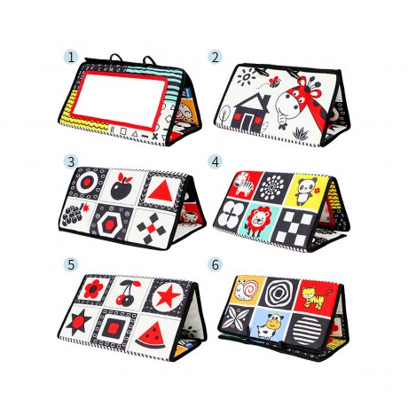 Vetaka Stoffbuch mit Spiegel fur Kinder Тканевая книга с зеркалом для детей