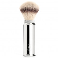 Muhle TRAVEL Reiserasierpinsel Silvertip Fibres© silver  Дорожный помазок TRAVEL Silvertip Fibres© серебристый