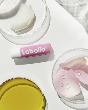 Labello Velvet Rose, Бальзам для губ с маслом ши для питания и смягчения, розовый оттенок и аромат розы, 4,8 г