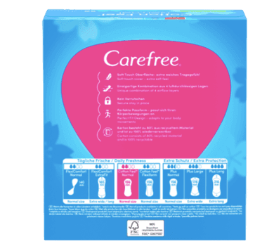 Carefree Slipeinlage Cotton Aloe Normal 56 St, Карефри Прокладки ежедневные Нормал с алоэ, 56шт, 2 упаковки (112 шт)