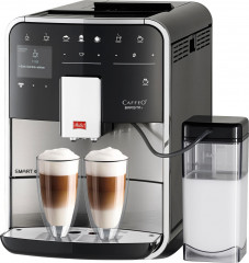 Melitta Melitta Kaffeevollautomat Barista T Smart F 84/0-100, Edelstahl, Hochwertige Front aus Edelstahl, 4 Benutzerprofile  18 Kaffeerezepte  Полностью автоматическая кофемашина Melitta Barista T Smart F 84/0-100, нержавеющая сталь, высококачественная ли