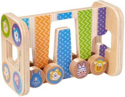 Melissa Doug Zick-Zack-Turm Safari aus Holz Деревянная башня Safari Zig Zag