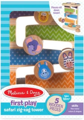 Melissa Doug Zick-Zack-Turm Safari aus Holz Деревянная башня Safari Zig Zag