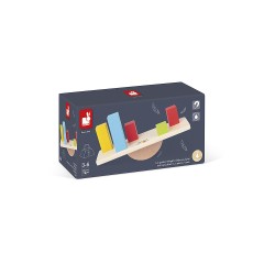 Janod Essentiel Die Gewichte Lernspiel aus Holz Babys und Kleinkinder Lernen der Begriffe der Balance Farbe auf Wasserbasis Ab 3 Jahren Essentiel Гири Деревянная развивающая игра Младенцы и дети раннего возраста Изучение понятий баланса Краска на водной о