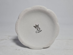 Подсвечник винтажный Dresden с розами, фарфор, 6.5 см, Германия, 1960-70гг.