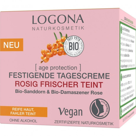Logona Festigende Tagescreme Rosig Frischer Teint  Укрепляющий дневной крем Розовый свежий цвет лица