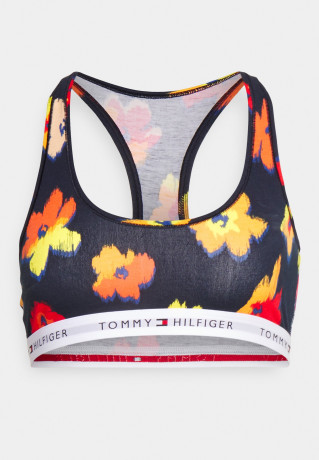 Tommy Hilfiger BRALETTE PRINT Bustier black ПРИНТ БРАЛЕТТ Бюстье черный