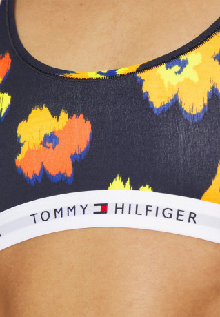Tommy Hilfiger BRALETTE PRINT Bustier black ПРИНТ БРАЛЕТТ Бюстье черный