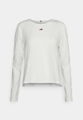 Tommy Hilfiger LONG SLEEVE TEE Long sleeved top ecru LONG SLEEVE TEE Топ с длинными рукавами экрю