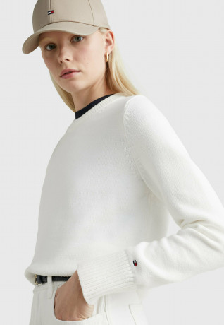 Tommy Hilfiger 1985 COLLECTION REGULAR FIT Jumper ecru КОЛЛЕКЦИЯ 1985 REGULAR FIT — Джемперы экрю