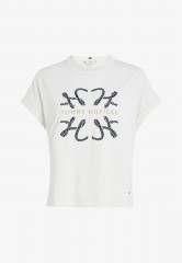 Tommy Hilfiger ROPE LOGO RELAXED FIT  Print T-shirt weathered white ROPE LOGO RELAXED FIT Футболка с принтом выветрившийся белый