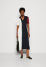 Tommy Hilfiger COLOUR BLOCK POLO DRESS Jumper dress desert sky/rouge/ecru ПЛАТЬЕ-ПОЛО COLOR BLOCK Платье-джемпер небо пустыни/румяна/экрю