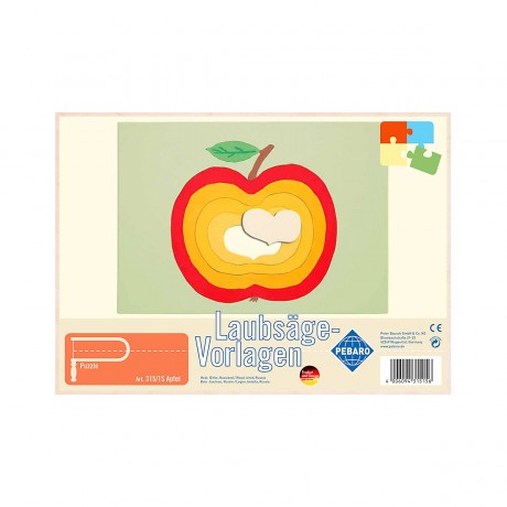 Pebaro Laubsagevorlage Apfel Шаблон лепнины Apple