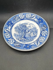 Тарелки винтажные Wood &amp; Sons, Коллекция &quot;Woodland&quot;, фарфор, 5 шт., 23 см, Великобритания, 1960-70гг.