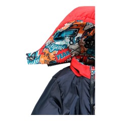 boboli Wende-Steppjacke mit Kapuze Collage Двусторонняя стеганая куртка с коллажем на капюшоне