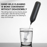 farfi farfi Akku-Stabmixer Elektrischer Milchaufschaumer, USB-Akku, Handheld, Edelstahl, kabellos  Farfi Беспроводной ручной блендер Электрический вспениватель молока Ручной USB аккумулятор из нержавеющей стали Беспроводной