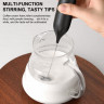 farfi farfi Akku-Stabmixer Elektrischer Milchaufschaumer, USB-Akku, Handheld, Edelstahl, kabellos  Farfi Беспроводной ручной блендер Электрический вспениватель молока Ручной USB аккумулятор из нержавеющей стали Беспроводной