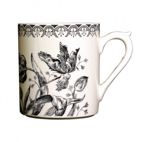 Gien Fayencerie Gien 'Tulipes Noires' Henkelbecher 0,30 l Gien "Tulipes Noires" Кружка с ручкой 0,30 л