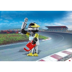 PLAYMOBIL 2er Set: 70820 Starter Pack Stuntshow Quad mit Feuerrampe + 70812 Rennfahrer Набор из 2 предметов: 70820 Стартовый набор: трюковый квадроцикл с пожарной рампой + 70812 Гонщик