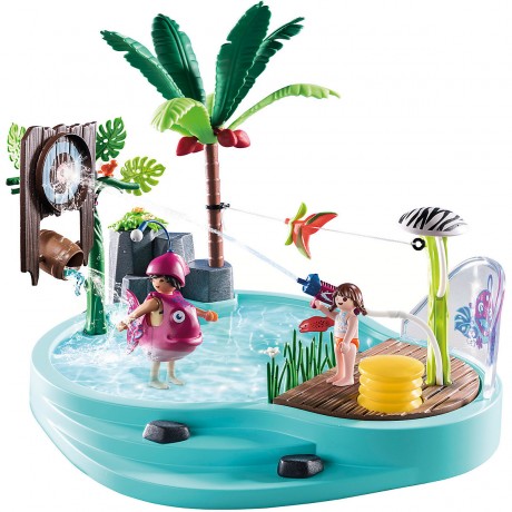 PLAYMOBIL PLAYMOBIL 70610 Spassbecken mit Wasserspritze PLAYMOBIL 70610 забавный бассейн с струей воды