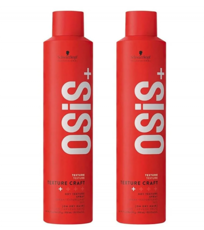 Schwarzkopf Osis+ Texture Craft Spray 300ml x 2stk, Спрей для текстуры волос, объем и структура для всех типов волос Набор 2 шт х 300 мл 