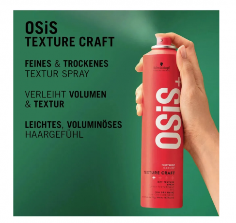 Schwarzkopf Osis+ Texture Craft Spray 300ml x 2stk, Спрей для текстуры волос, объем и структура для всех типов волос Набор 2 шт х 300 мл 